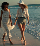 LARENA SHORT -- NOIR LA MADDALENA GINGHAM