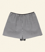 LARENA SHORT -- NOIR LA MADDALENA GINGHAM